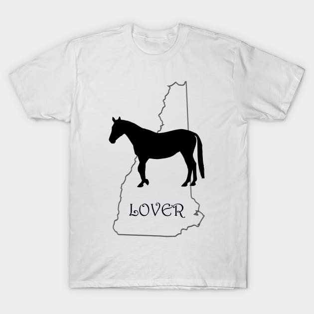 New Hampshire Horse Lover Gift T-Shirt by Prairie Ridge Designs